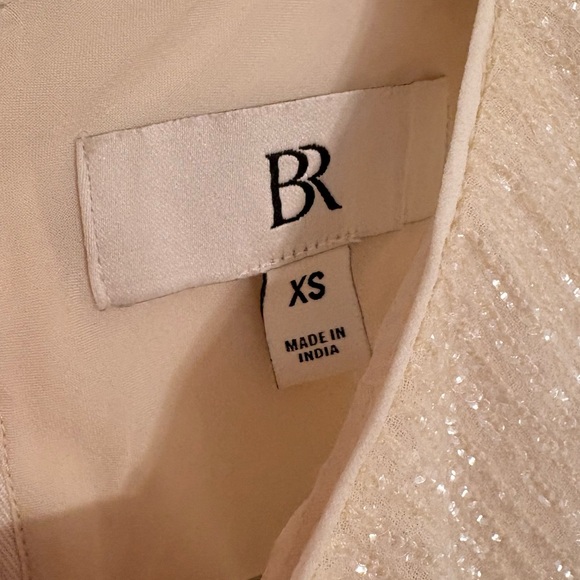 SET BR BIANCA SHIMMERY SLIP SKIRT & CREW NECK SLEEVELESS TANK SET XS XXS CREAM - Picture 11 of 16